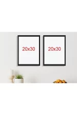 Yapışkanlı Sök Tak Çerçeveler Siyah 20x30cm - 2'li Paket - Görsel 2