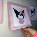 Sök Tak Kare Çerçeve Pembe 21X21