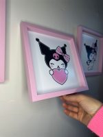 Sök Tak Kare Çerçeve Pembe 21X21