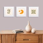 Yapışkanlı Sök Tak Paspartulu Beyaz Çerçeveler - 3'lü paket - Görsel 2