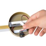 Gold Sensörlü Yapışkanlı Kablosuz Pilli Gün Işığı Led Aplik - Görsel 2