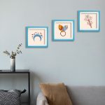 Sök Tak Kare Çerçeve Turkuaz 21X21