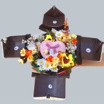 Pasta Görünümlü Sürpriz Kahverengi Hediye Kutusu - Görsel 5