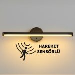 Sensörlü Günışığı Yapışkanlı Dekoratif Kablosuz Pilli Led Aplik