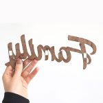 Yapışkanlı My Family Ahşap Duvar Yazısı - Kutulu - Görsel 6