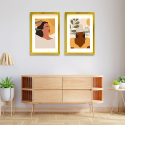 Yapışkanlı Sök Tak Çerçeveler Altın 30x40cm - 2'li Paket