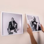 Yapışkanlı Sök Tak Kare Çerçeveler Beyaz 30x30cm - 2'li paket