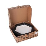 Yapışkanlı Sök Tak Altıgen Paspartulu Çerçeve – Orta Boy 20x20 cm – 3'lü Paket - Siyah - Görsel 3