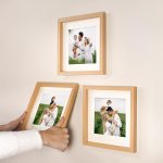 Yapışkanlı Sök Tak Paspartulu Ahşap Çerçeveler - 3'lü paket