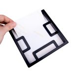 Yapışkanlı Sök Tak Paspartulu Pola Çerçeveler Siyah- 3'lü Paket - Görsel 5