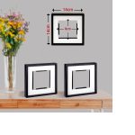Yapışkanlı Sök Tak Paspartulu Pola Çerçeveler Siyah- 3'lü Paket - Görsel 9
