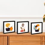 Yapışkanlı Sök Tak Pola Çerçeveler Siyah - 3'lü Paket - Görsel 2