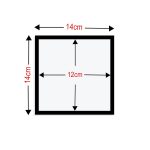 Kare Çerçeveli Fotoğraflı Duvar Saati Seti – 9 Parça – 14x14 cm - Görsel 6