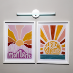 Hello Sunshine LED Aydınlatmalı Hazır Baskılı Çerçeve Seti – 2'li – 30x40 cm - Görsel 2