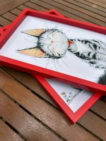 Kedili Hazır Baskılı Kare Çerçeve Seti – 20x30 cm – 2'li – Çocuk Odası Dekorasyonu - Görsel 5
