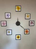 Kare Çerçeveli Fotoğraflı Duvar Saati Seti – 9 Parça – 14x14 cm - Görsel 3