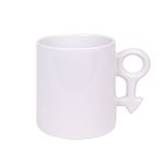 Süblimasyon Erkek Sembollü Porselen Beyaz Kupa Bardak