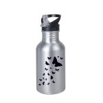 Süblimasyon Baskıya Uygun Kopçalı Pipetli Alüminyum Matara – 600ml - Görsel 2
