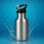 Süblimasyon Baskıya Uygun Kopçalı Pipetli Alüminyum Matara – 600ml - Görsel 3
