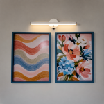 Minimal Pastel Çiçek&Dalga Tablo ve Aplik Seti-Huzur Veren Duvar Dekoru Modern Ev Dekorasyonu - Görsel 2