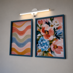 Minimal Pastel Çiçek&Dalga Tablo ve Aplik Seti-Huzur Veren Duvar Dekoru Modern Ev Dekorasyonu - Görsel 3