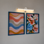 Minimal Pastel Çiçek&Dalga Tablo ve Aplik Seti-Huzur Veren Duvar Dekoru Modern Ev Dekorasyonu - Görsel 4