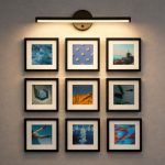 Paspartulu 14x14 cm Çerçeve ve Sensörlü LED Aplik Seti