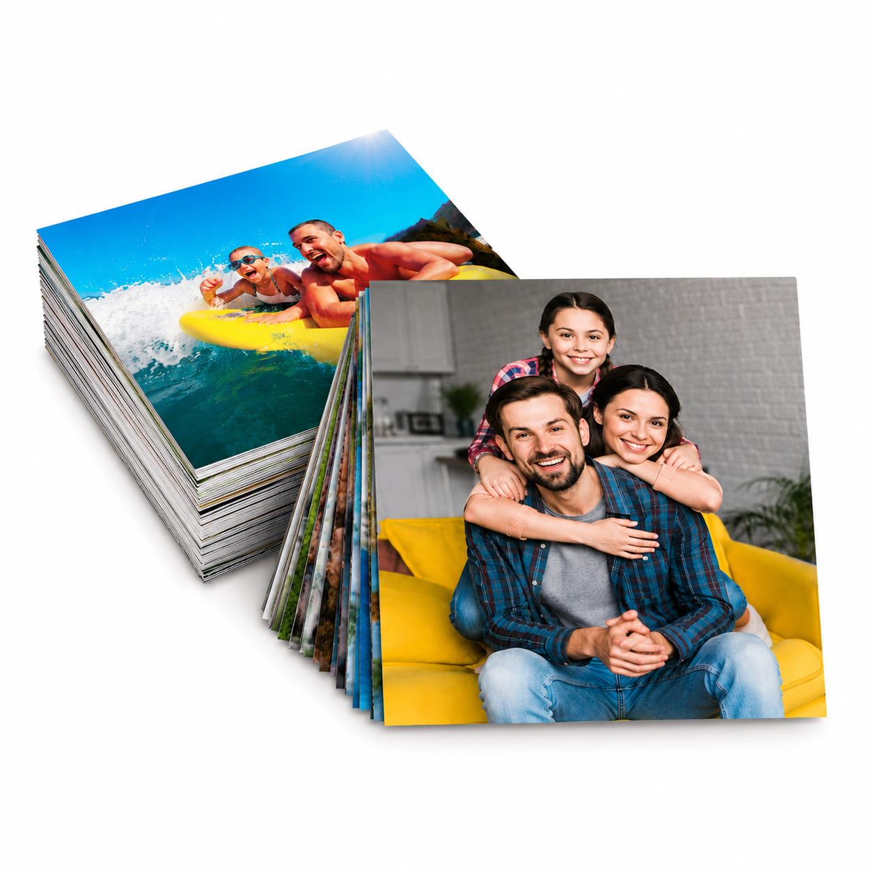 kare foto baskı parlak Kişiye Özel Parlak Kare Fotoğraf Baskısı – 5x5'ten 30x30'a Tüm Boyutlar - Görsel 1